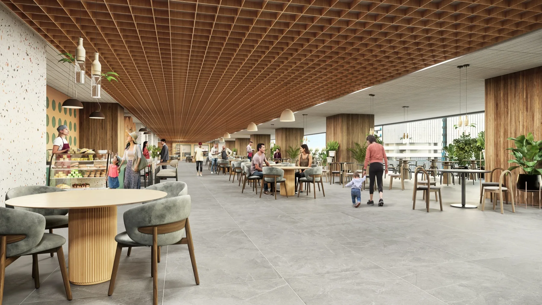 On-site food court