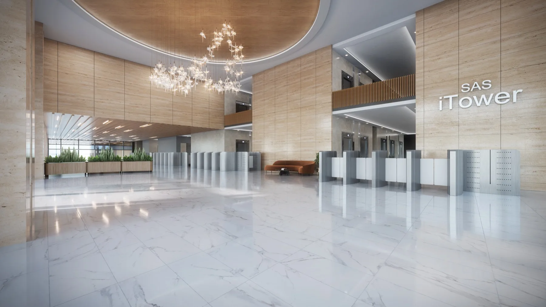 SAS iTower main lobby