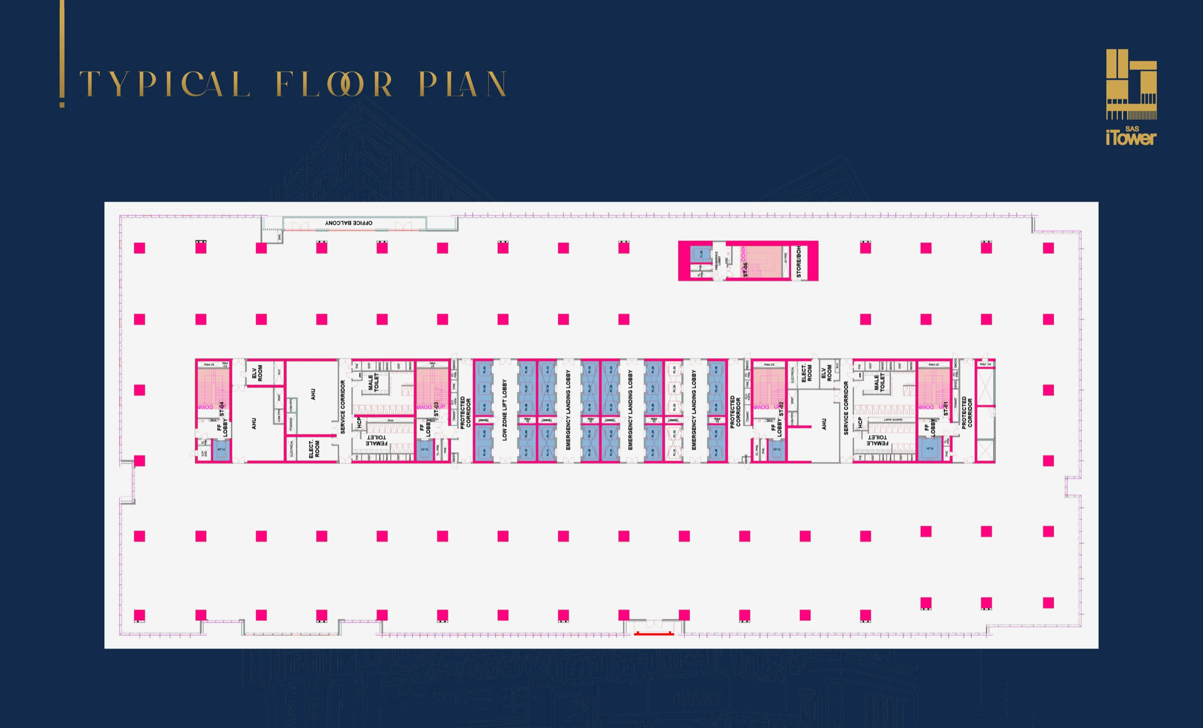 Typical floor plate · 1,20,000 sq ft